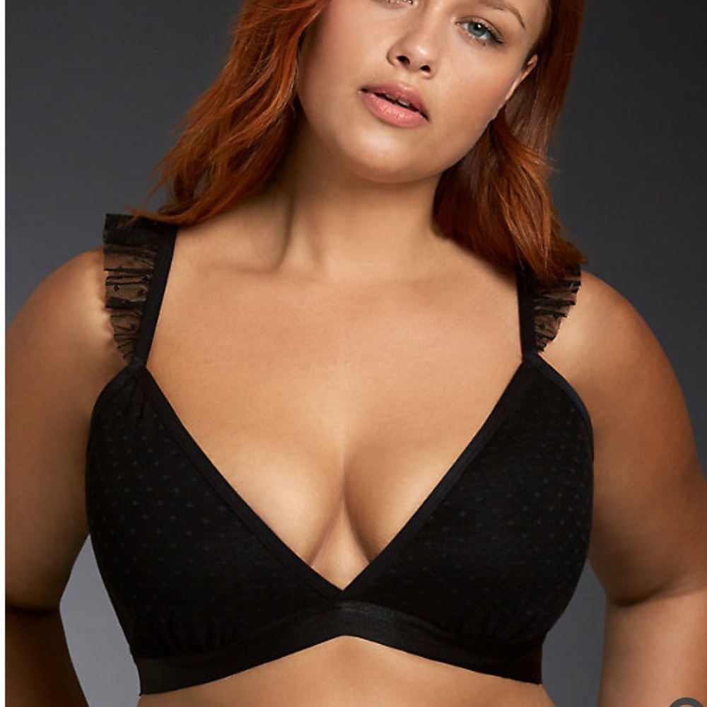Torrid Ruffle Dots bralette 1